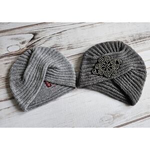 2 Knit Winter Turbans New